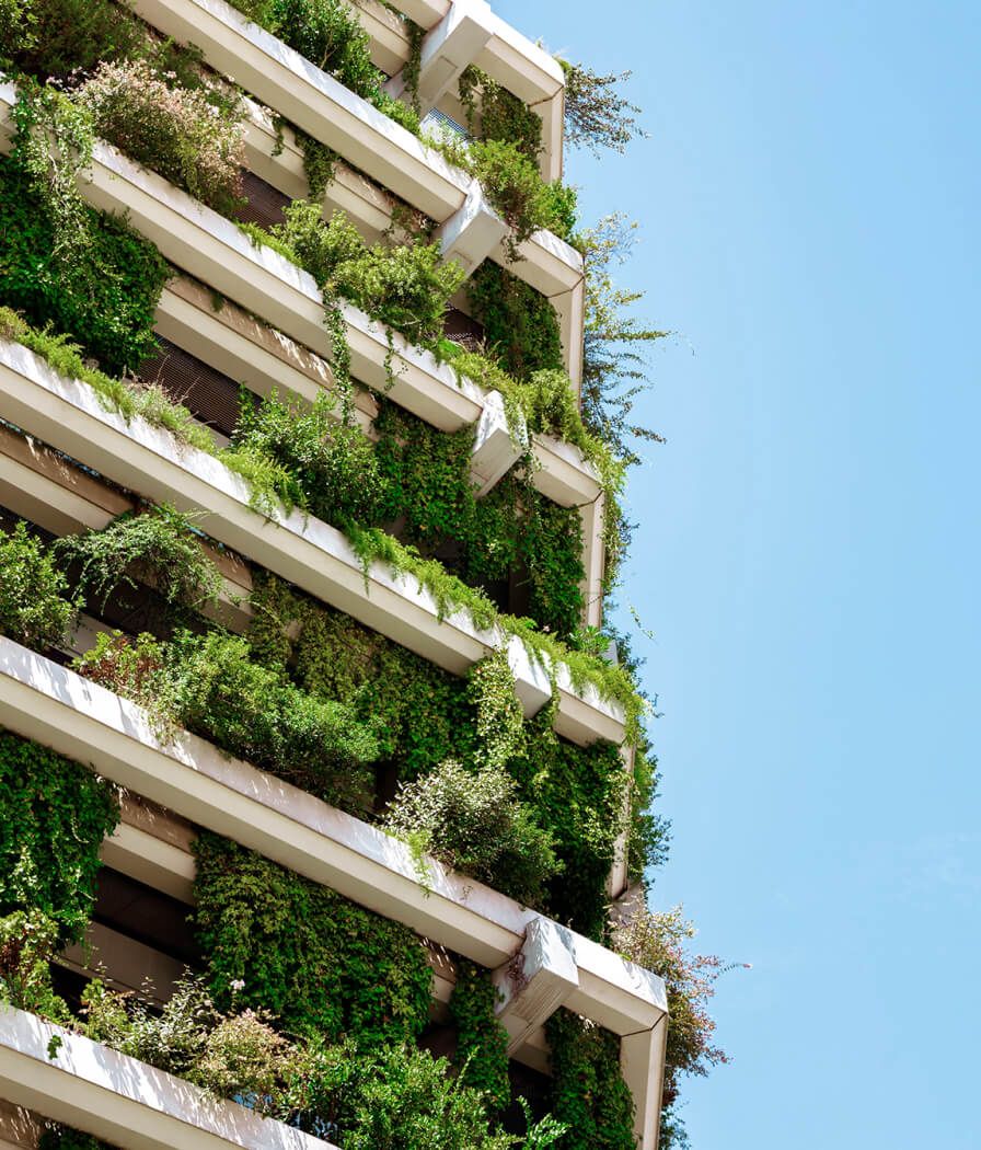 Building with greenery